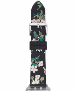 Kate Spade New York - Silicone band for 38/40/41mm Apple Watch - Black Floral