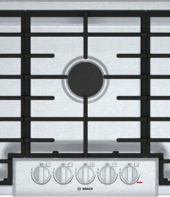 Bosch - 800 Series 36" Built-In Gas Cooktop with 5 burners and OptiSim - Stainless steel