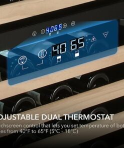 Whynter - 92-Bottle Dual Zone Wine Cooler - Stainless steel