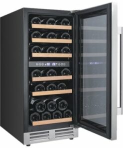 Avanti - Designer Series 28-Bottle Dual Zone Wine Cooler - Stainless steel