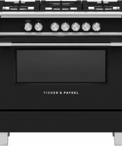 Fisher & Paykel - 4.9 Cu. Ft. Freestanding Gas Convection Range - Black