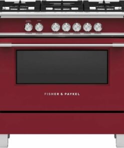 Fisher & Paykel - 4.9 Cu. Ft. Freestanding Gas Convection Range - Red