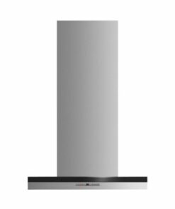 Fisher & Paykel - 24" Convertible Range Hood - Brushed stainless steel/black glass