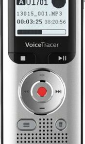 Philips VoiceTracer Digital Voice Recorder 8GB DVT2050 - Light Silver & Black