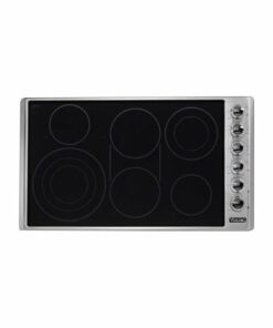 Viking - Professional 5 Series 36" Electric Cooktop - Stainless Steel/Black Glass