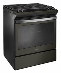 Whirlpool - 5.0 Cu. Ft. Self-Cleaning Slide-In Gas Range - Black Stainless Steel