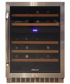 Dacor - Heritage 46-Bottle Built-In Wine Cooler - Stainless steel