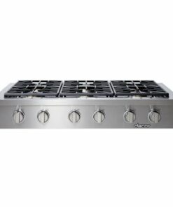 Dacor - Professional 48" Built-In Gas Cooktop with 6 burners with SimmerSear , Natural Gas - Silver Stainless Steel