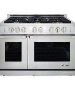 Dacor - Professional 8.0 Cu. Ft. Self-Cleaning Freestanding Double Oven Gas Convection Range with 6 burners, LP - Stainless steel