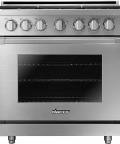 Dacor - Professional 5.2 Cu. Ft. Self-Cleaning Freestanding Gas Convection Range with 6 burners, NG - Stainless steel