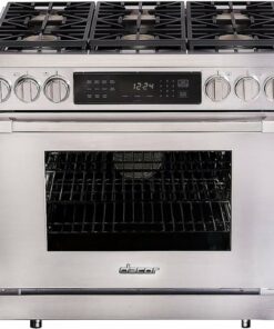 Dacor - Professional 5.2 Cu. Ft. Self-Cleaning Freestanding Dual Fuel Convection Range, Natural Gas - Silver Stainless Steel 0