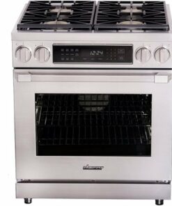 Dacor - Professional 5.2 Cu. Ft. Self-Cleaning Freestanding Dual Fuel Convection Range, Natural Gas - Silver Stainless Steel 1