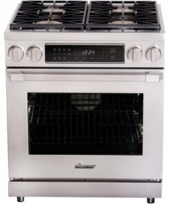 Dacor - Professional 5.2 Cu. Ft. Self-Cleaning Freestanding Dual Fuel Convection Range, Liquid Propane - Silver Stainless Steel 0