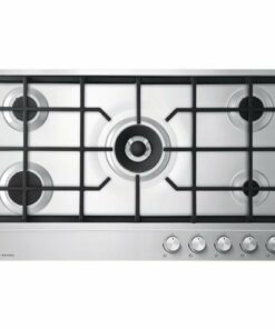 Fisher & Paykel - 35.4" Gas Cooktop - Stainless Steel With Polished Strip