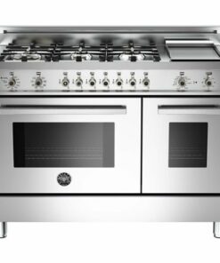 Bertazzoni - Self-Cleaning Freestanding Double Oven Dual Fuel Convection Range - Stainless steel 0