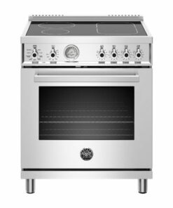 Bertazzoni - 4.7 Cu. Ft. Self-Cleaning Freestanding Electric Induction Convection Range - Stainless steel