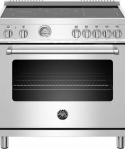 Bertazzoni - 5.9 Cu. Ft. Freestanding Electric Induction Convection Range - Stainless steel