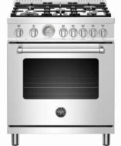 Bertazzoni - 4.7 Cu. Ft. Freestanding Dual Fuel Convection Range - Stainless steel
