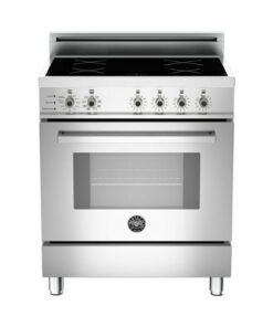Bertazzoni - 3.4 Cu. Ft. Self-Cleaning Freestanding Electric Induction Convection Range - Stainless steel
