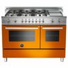 Bertazzoni - Freestanding Double Oven Gas Convection Range - Orange