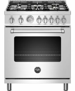 Bertazzoni - 4.7 Cu. Ft. Freestanding Gas Convection Range - Stainless steel 0
