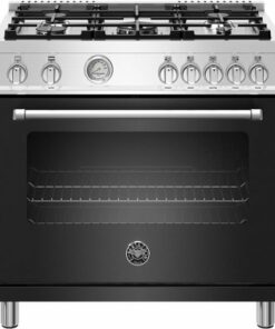 Bertazzoni - 5.9 Cu. Ft. Freestanding Gas Convection Range - Black