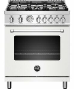 Bertazzoni - 4.7 Cu. Ft. Freestanding Gas Convection Range - White