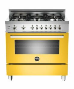 Bertazzoni - 4.4 Cu. Ft. Freestanding Gas Convection Range - Yellow