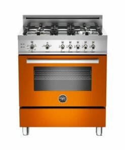 Bertazzoni - 3.6 Cu. Ft. Freestanding Gas Convection Range - Orange