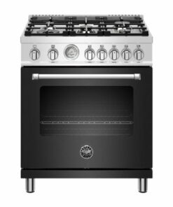 Bertazzoni - 4.7 Cu. Ft. Freestanding Gas Convection Range - Black