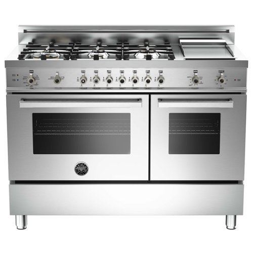 Bertazzoni - Freestanding Double Oven Gas Convection Range - Stainless steel 3