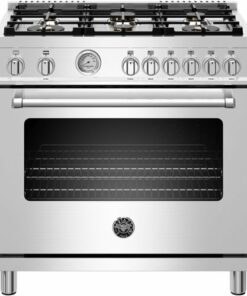 Bertazzoni - 5.9 Cu. Ft. Freestanding Gas Convection Range - Stainless steel 2