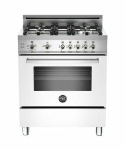 Bertazzoni - 3.6 Cu. Ft. Freestanding Gas Convection Range - White