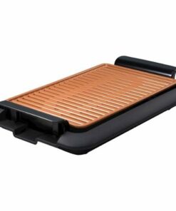 Gotham Steel - 224 sq. in. Non-Stick Ti-Ceramic Electric Smoke-less Indoor Grill - Copper