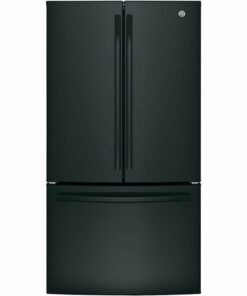 GE - 27.0 Cu. Ft. French Door Refrigerator with Internal Water Dispenser - High Gloss Black