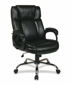 Office Star Products - WorkSmart Big Man's Executive Chair - Black