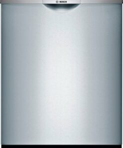 Bosch - 100 Series 24" Front Control Built-In Dishwasher with Hybrid Stainless Steel Tub - Stainless steel