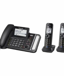 Panasonic - KX-TG9582B Link2Cell 1.9GHz Expandable Phone System with Digital Answering System - Black