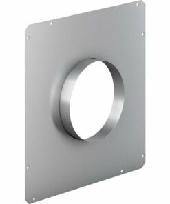 Thermador - 6" Round Front Plate for Select Downdraft Range Hoods - Silver