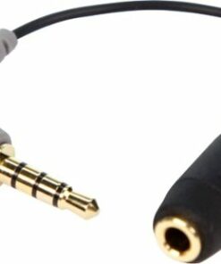 RØDE - SC4 3.5mm-to-3.5mm Female/Male Microphone Adapter - Gray/Black