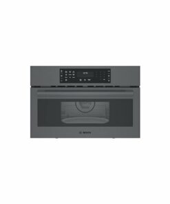 Bosch - 800 Series 1.6 Cu. Ft. Convection Built-In Microwave - Black Stainless Steel