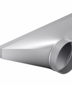 Bosch - 6" Round Side/Rear Transition for DHG6105NUC or DHG6023RUC Blower - Silver