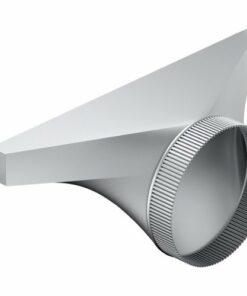 Bosch - 8" Round Side/Rear Transition for DHG602DUC Blower - Stainless steel