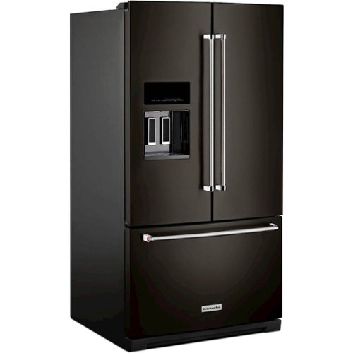 KitchenAid - 27 Cu. Ft. French Door Refrigerator - Black Stainless Steel