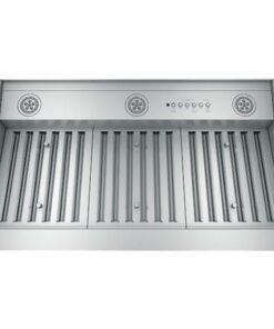 GE - 36” Smart Designer Custom Insert Range Hood with Dimmable LED Lighting - Stainless steel