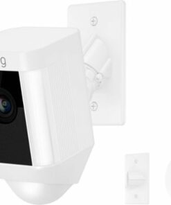 Ring - Spotlight Indoor/Outdoor 1080p Wi-Fi Wireless Security Camera - White