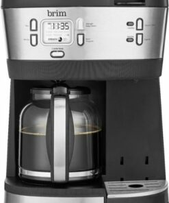 Brim - Triple Brew 12-Cup Coffee Maker - Stainless Steel/Black