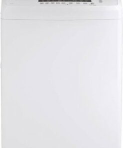 GE - 2.8 Cu. Ft. Top Load Washer with Portable - White/Black