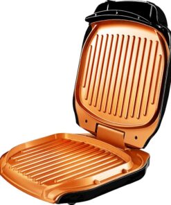 Gotham Steel - Countertop Indoor Electric Grill - Copper/Black