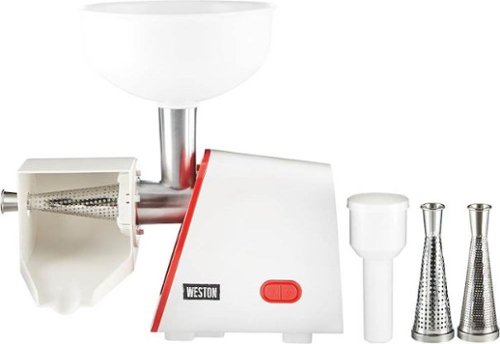 Weston - Deluxe Electric Tomato Strainer - White